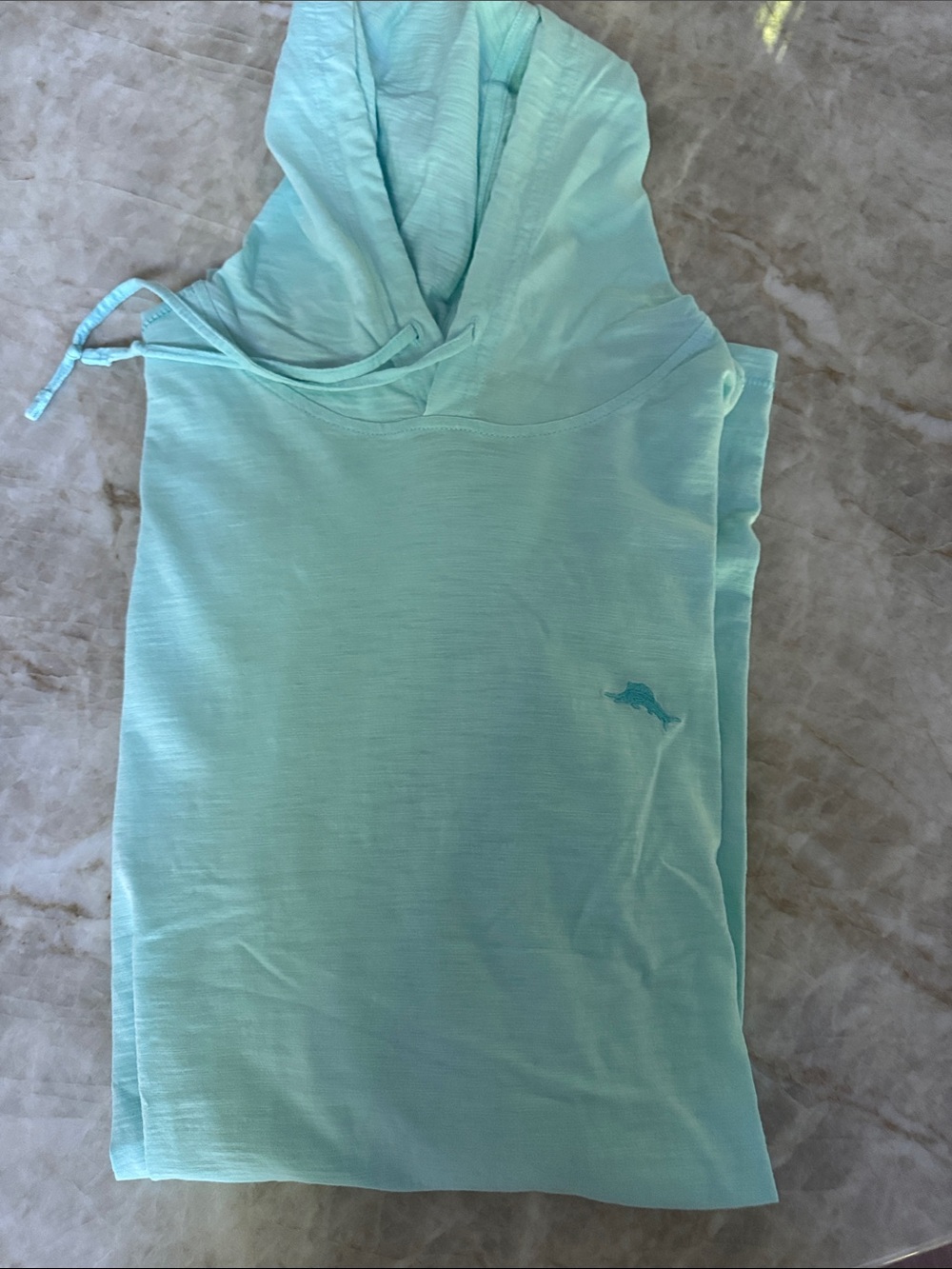 Tommy Bahama Light Aqua Hooded Pullover